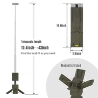 إضاءة فانوس التخييم 14000 مللي أمبير ضوء تلسكوبي ق...