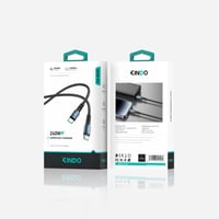 سلك شاحن مدخل دبل تايب سي بطول 1M من ماركة KINDO