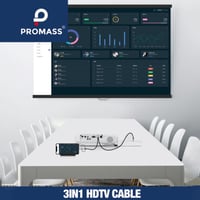 وصلة HDMI متعددة المنافذ بدقة عالية 1080 HD - من م...