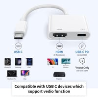 وصلة Type-C إلى HDMI + Type-C — عرض بجودة عالية لن...
