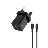 شاحن جداري جيبل بقوة 30 واط مع منفذي PD + QC وكابل...