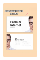 طباعة بطاقة اعمال ورقية على الوجهين | customize yo...