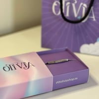 Olivia Bracelet - Black in Silver