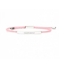 Olivia Bracelet - Pink in Silver