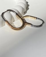 أقراط أذن موديل تيفاني مطلي ذهب. ME-040