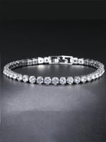 سوار تنس لون فضي او ذهبي.(15cm+1) MB-237