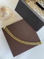 سوار مطلي ذهب بتصميم انيق مؤلف من ثلاث طبقات بابلز...