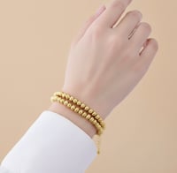 سوار دوريكا مزدوج مطلي ذهب عيار ٢١ . MB-366