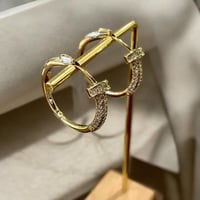 أقراط أذن بتصميم مستوحى من كارتير بشكل مسمار مرصع...