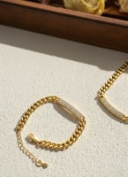 طقم البلاك المطلي بالذهب مؤالف من قطعتين سلسال مع...