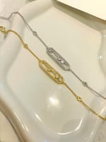 سوار بتصميم مستوحى من مسيكا لون ذهبي أو فضي مطلي ذ...