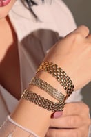 مجموعة أساور الحصيرة كالذهب مميزة وأنيقة . MB-329