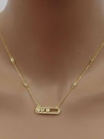 سلسال بتصميم مستوحى من ميسيكا مطلي ذهب عيار ١٨. MN...