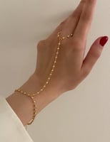 كف يد مع بابلز مطلي ذهب . MR-051