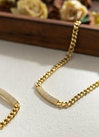 طقم البلاك المطلي بالذهب مؤالف من قطعتين سلسال مع...