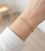 سوار بابلز ناعم مطلي ذهب . MB-343