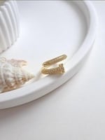 خاتم بتصميم مستوحى من كارتير مسمار مرصع بالألماس م...