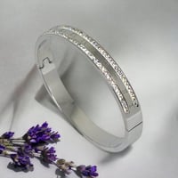 سوار تيتانيوم صلب مرصع بالألماس مع الأرقام اليونان...