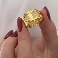 اتم نسائي ذهبي فاخر مفتوح بتصميم يوناني أنيق مطلي...