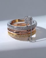 خاتم موديل clip من ثلاث ألوان . MR-056