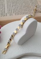 طقم شوميه مؤلف من قطعتين (سلسال،انسيال) مطلي ذهب....