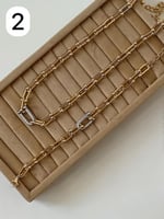 طقم بتصميم مستوحى من تيفاني مطلي ذهب . MS-048