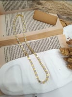 طقم شوميه مؤلف من قطعتين (سلسال،انسيال) مطلي ذهب....