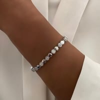 سوار بتصميم مستوحى من شوميه مطلي ذهب 18k لون ذهبي...