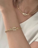 طقم بتصميم مستوحى من FRED مطلي ذهب عيار ١٤ . MS-03...