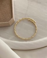 سوار مرن من الكرات الذهبية مطلية ذهب. MB-200