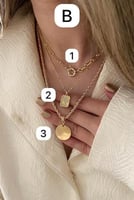 سلاسل ناعمة مطلية ذهب عيار ١٤ . MN-140