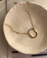 سلسال موديل تيفاني مطلي ذهب. MN-059