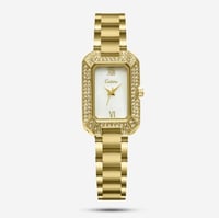 ساعة نسائية ستيل باللون الذهبي