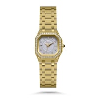 ساعة نسائية بسير ستيل بلون ذهبي - حضور مميز