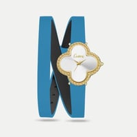 ساعة نسائية جلد ماركة كاتيرا سير أزرق فاتح إطار ذه...