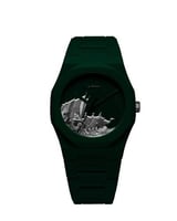 ساعة رجالية فيبر كاربون بلون زيتي