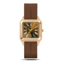 ساعة رجالي ربل لون السير بني