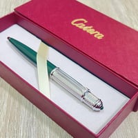 قلم رجالي باللونين الفضي والاخضر