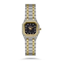 ساعة نسائية بسير ستيل بلونين فضي وذهبي - حضور مميز