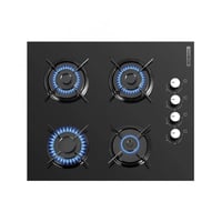 سطح غاز زجاج 4 عيون مقاس 60*60 اشعال ذاتي ، كومتيل...