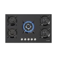 سطح غاز بلت ان كومتيل 5 عيون زجاج تركي – أسود 90X5...