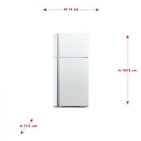 ثلاجة هيتاشي 15.9 قدم 625 ابيض