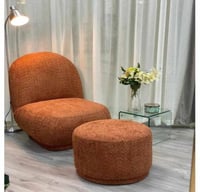 كرسي وبوف قطعتين - برتقالي