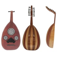 عود موسيقي احترافي نص لوكس ( مبطط ظهر صغير ل البنت...