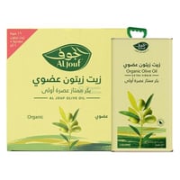 كرتون زيت زيتون عضوي بكر الجوف جالون 1 لتر * 16 عل...