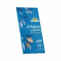 شوكولاتة بالحليب عضوي ارض الطبيعة 100 جم