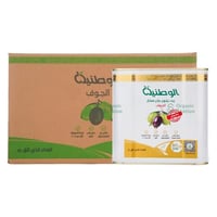 كرتون زيت زيتون عضوي 2 لتر الوطنية عدد 8 علبه