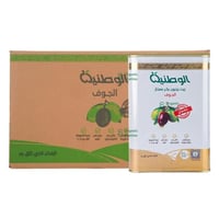 كرتون زيت زيتون عضوي 3 لتر الوطنية 6 علبه