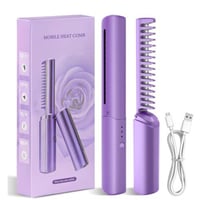 مكواة فرد شعر صغيرة قابلة لإعادة الشحن مع 3 درجات...