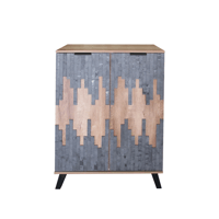 خزانة أحذية مودرن 2 باب 4 أرفف خشب ماليزي , رمادي...